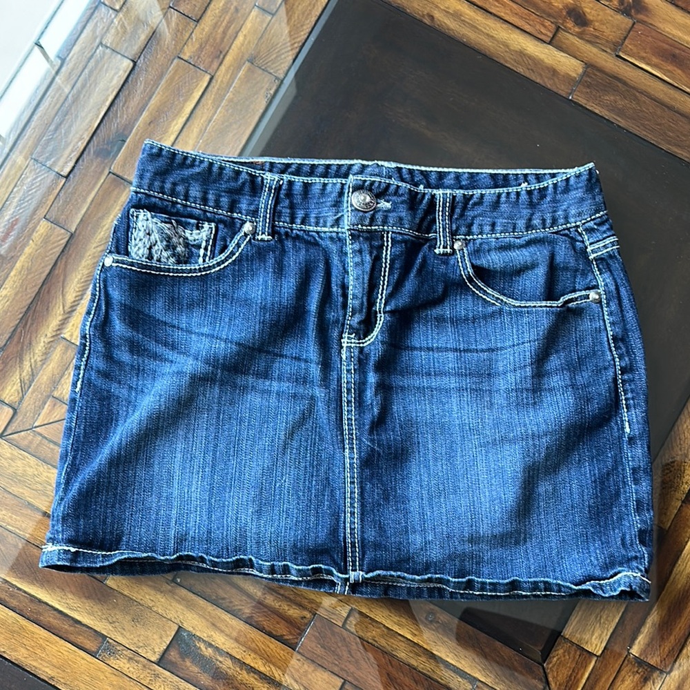 Maurices Blue Pencil Mini Skirt Casual